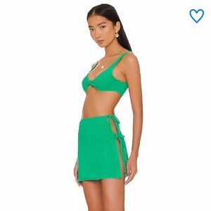 superdown Green Mini Skirt